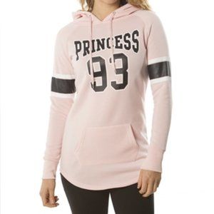 PINK-LADIES FLEECE PULLOVER HOODED SWEATSHIRT